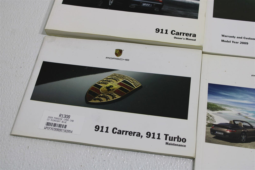 2009 Porsche 911 Carrera 911 Turbo Owners Manual Maintenance Booklets OEM 09