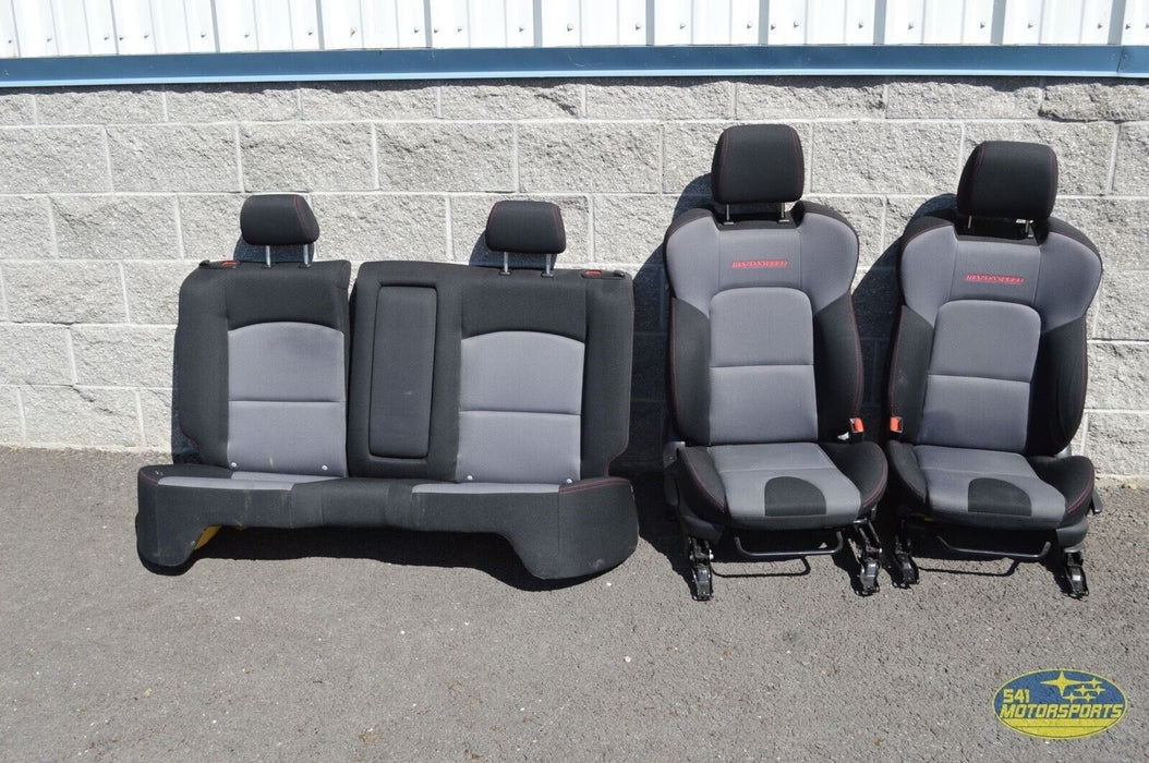 07 08 09 MAZDASPEED3 BLACK GREY SEATS FRONT REAR OEM 2007-2009 MS3 SPEED3 SEAT