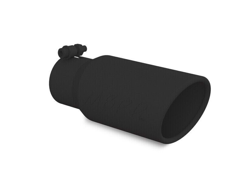 MBRP T5155BLK 4" Bolt-On Round Exhaust Tip-Black Powdercoat