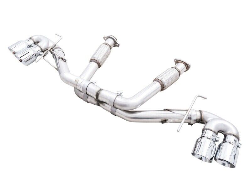 AWE 3020-42080 Tuning for 2020 Chevrolet Corvette (C8) Track Exhaust-Quad Silver