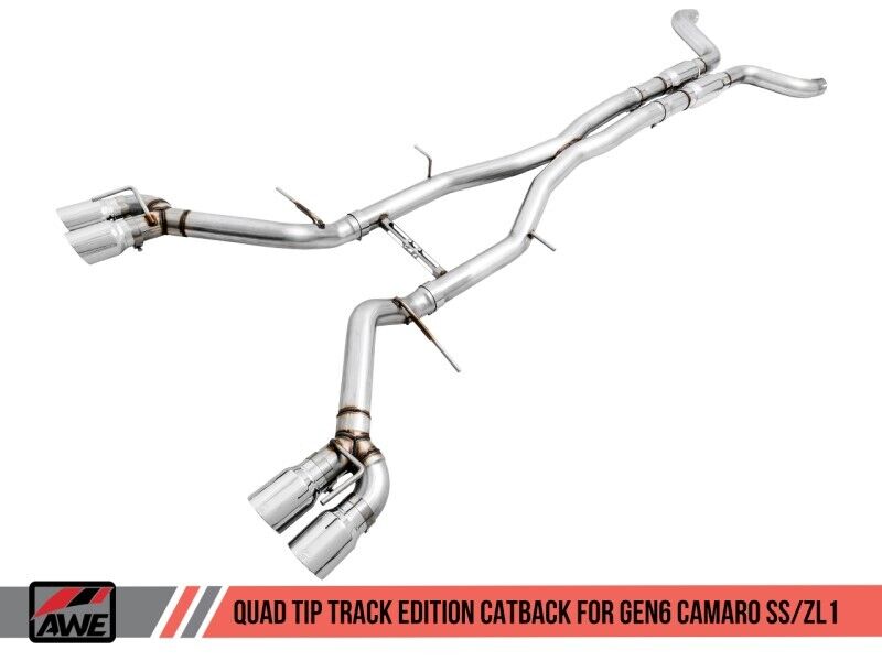 AWE 3020-42066 Tuning for 16-19 Chevy Camaro SS Non-Res C/B Exhaust-Track Quad