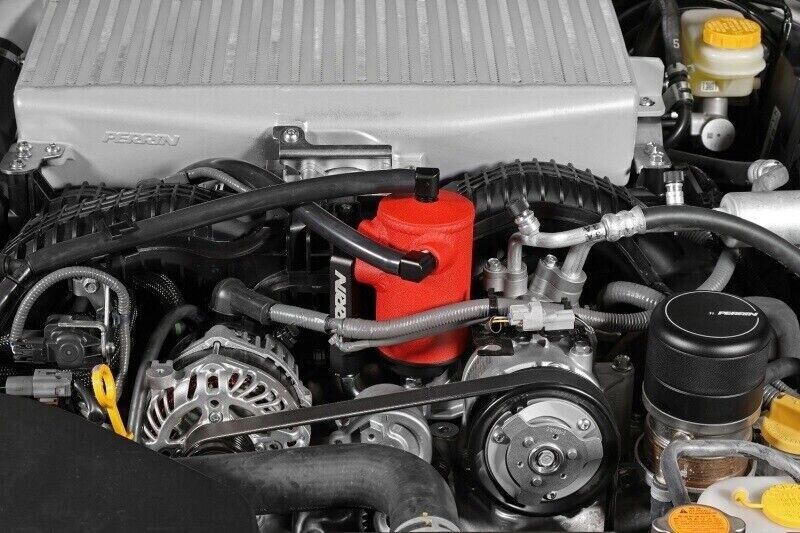 Perrin PSP-ENG-611BK Air Oil Separator Black Fits 22-23 Subaru WRX