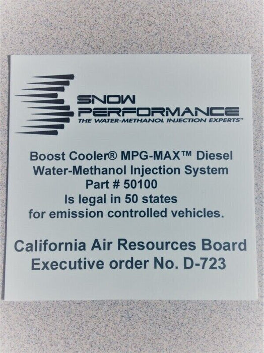 Snow Performance SNO-50100-BRD Water-Methanol Injection Kit Universal