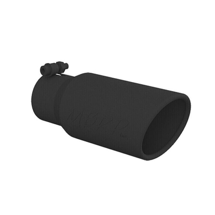 MBRP T5155BLK 4" Bolt-On Round Exhaust Tip-Black Powdercoat