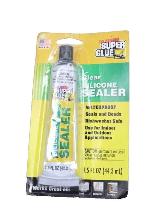 The Original Super Glue Sealant Silicone Clear 1.5oz T-HC