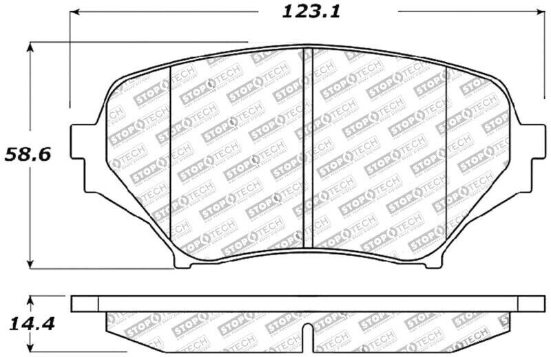 StopTech 309.11790 Sport Performance Front Brake Pads for 06-15 Mazda MX-5 Miata