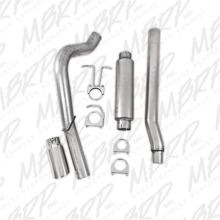 MBRP S5246AL Resonator-Back 4" Single Side Exit Exhaust For F250 F350 Super Duty