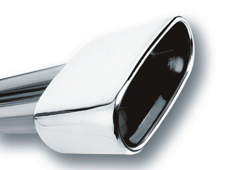 Borla 20244 Rectangular 2.5" Inlet 5.63" Long Angle-Cut Rolled-Edge Exhaust Tip