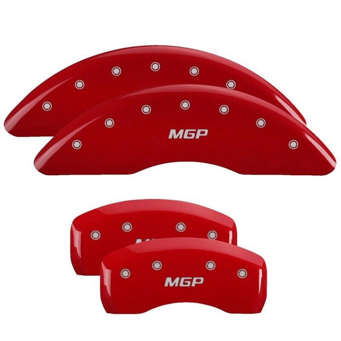 MGP 42012SJPLRD Gloss Red Caliper Covers for 14-20 Jeep Cherokee