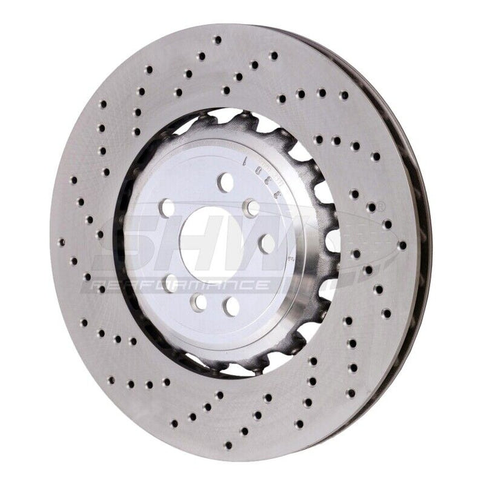 SHW Performance BRL42503 Left Rear Cross-Drilled Lightweight Brake Rotor