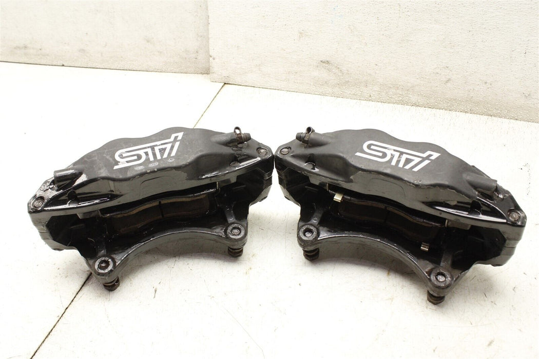 2008 Subaru WRX STI Front Brembo Brake Caliper Set Factory OEM 08-17