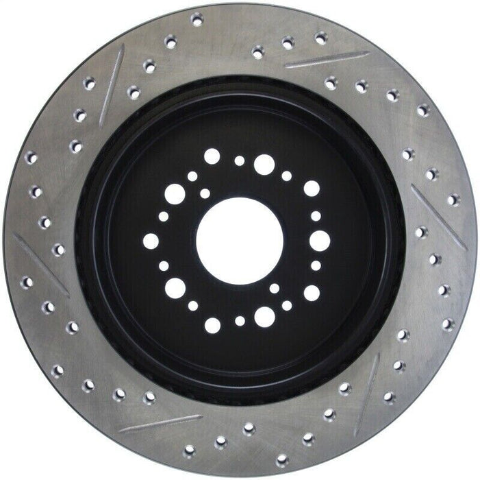 StopTech 127.44084L Sport Cross-Drilled And Slotted Disc Brake Rotor