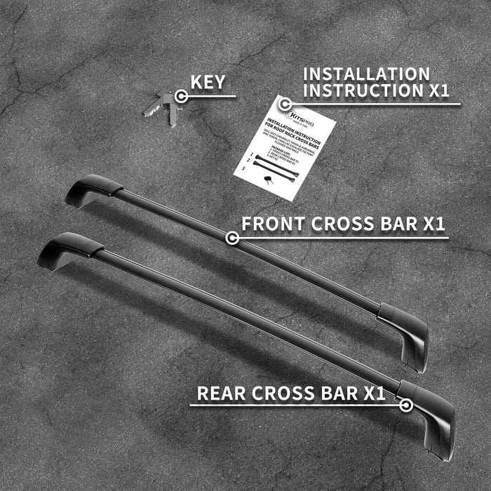 Pair Roof Rail Racks Cross Bar Fits Cadillac Tahoe Suburban Yukon XL 2021 2022