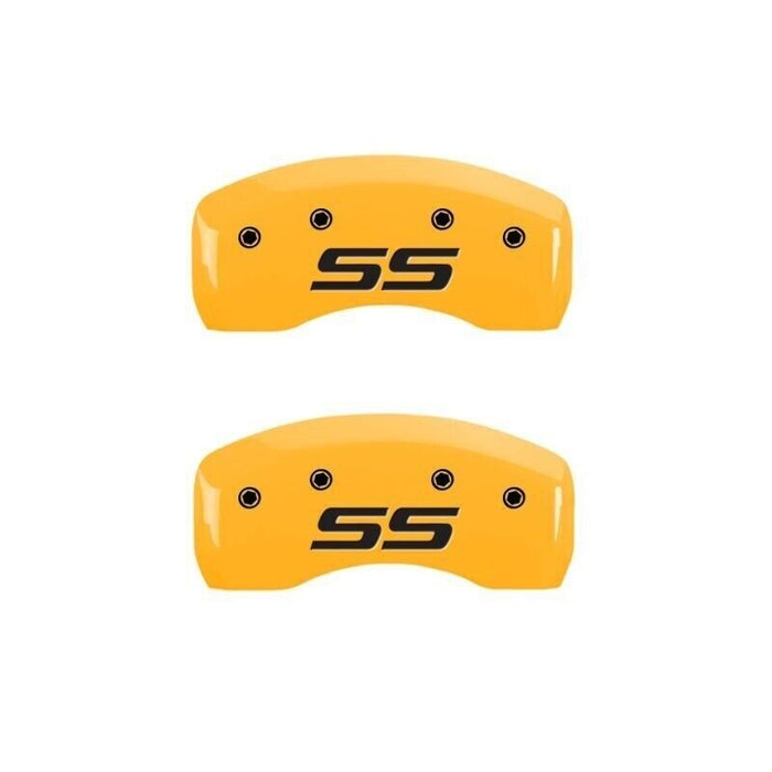 MGP Caliper Covers Yellow Black SS (Monte Carlo) For 2000-2005 Chevrolet Impala