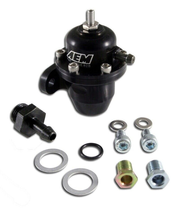 AEM FPR Adjustable Fuel Pressure Regulator For Acura Honda B18 D15 D16 25-300BK