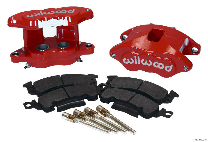 Wilwood 140-11292-R Brake Caliper For GM D52 Dual Piston Red Semi-metallic Pads