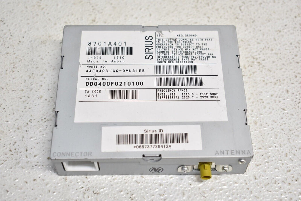 08-15 Mitsubishi Evolution X Satellite Radio Sirius Module Unit 2008-2015