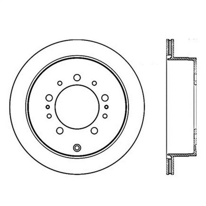 StopTech 126.44157SL Sport Slotted Rear Left Disc Brake Rotor