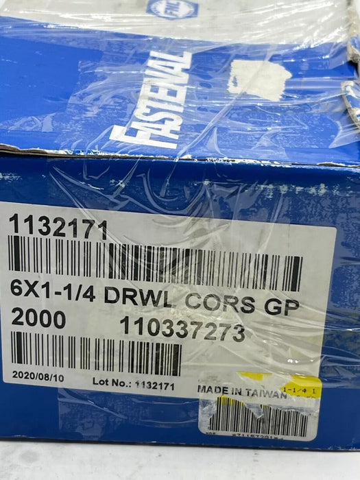 (Box of 2000) Fastenal Phillips Bugle Head Drywall Coarse 1132171 #6-9 x 1-1/4"