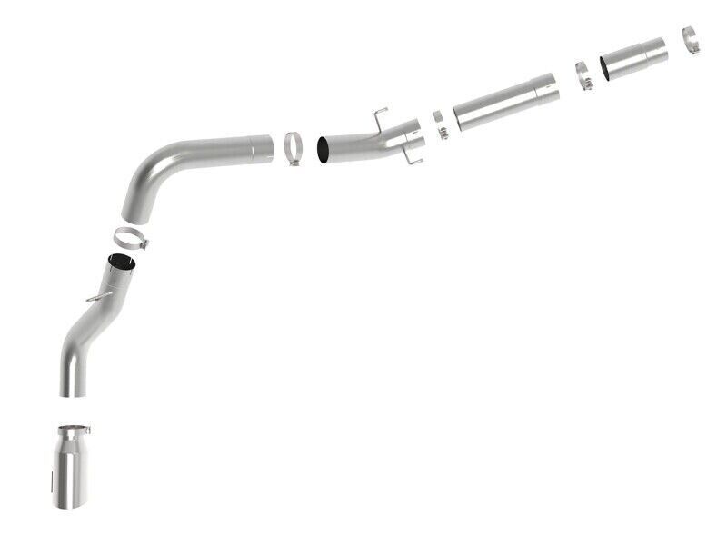 aFe Power 49-42078-P Large Bore-HD 5" DPF-Back Exhaust System with Polished Tip