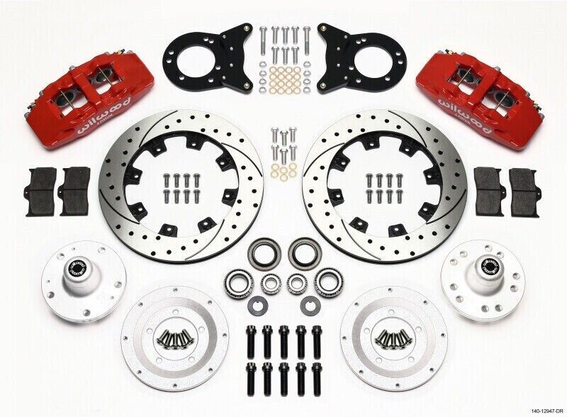 Wilwood 140-12947-DR Forged Dynapro 6 Big Brake Front Brake Kit (Hub)