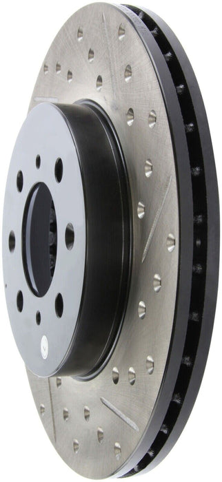 StopTech 127.40021L Sport Cross-Drilled And Slotted Disc Brake Rotor