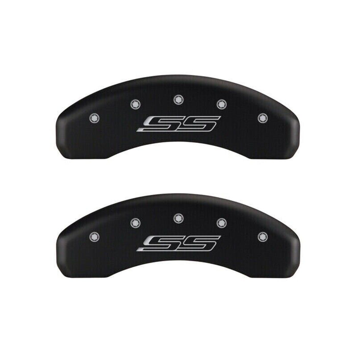 MGP Caliper Covers Red, Silver SS (Gen 5/6) For 2016-2019 Chevrolet Camaro