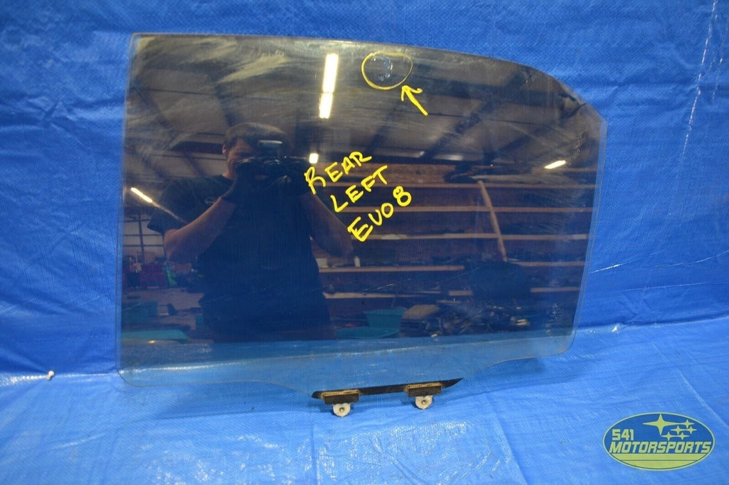 03-05 Mitsubishi Evolution 8 Window Glass Rear Left Driver LH OEM EVO8 2003-2005