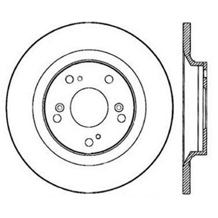 StopTech 126.40050SL Sport Slotted Rear Left Disc Brake Rotor