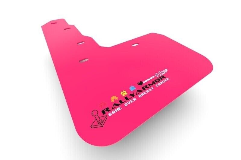 Rally Armor MF12-BCE22-PK/BLK Universal Fit Pink Mud Flap BCE (No Hardware)