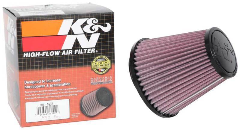 K&N RU-1637 Universal Clamp-On Air Filter