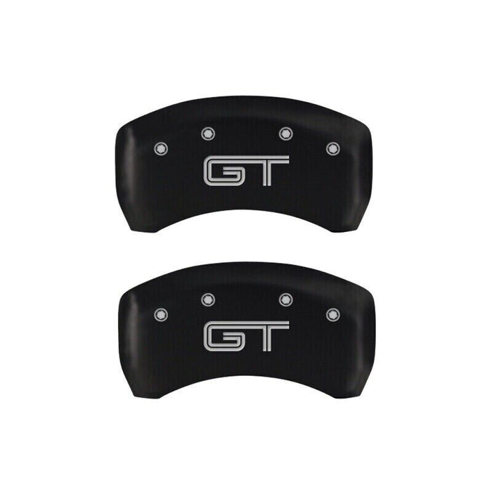 MGP Caliper Covers Red Silver Mustang / GT For 2010-2014 Ford Mustang