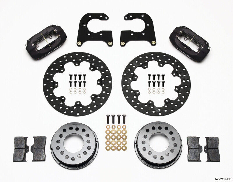 Wilwood 140-2119-BD Forged Dynalite Rear Drag Brake Kit for Big Ford Axle