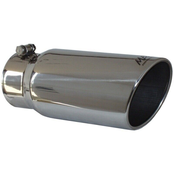 MBRP T5051 Stainless Steel Angled Rolled End Round 5 inch Universal Exhaust Tip
