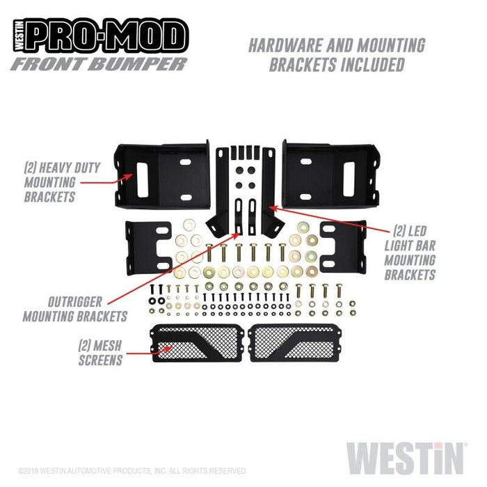 Westin Fits 2020 Chevrolet Silverado 2500/3500 Pro-Mod Front Bumper