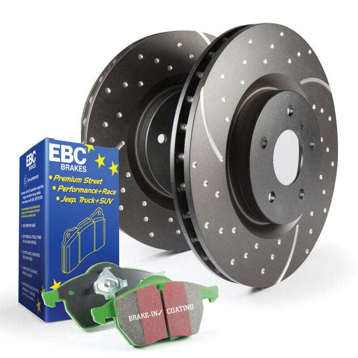 EBC Brakes S3KF1343 S3 Kits Greenstuff 6000 and GD Rotors Fits Odyssey Passport