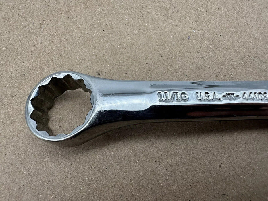 Craftsman Professional Standard SAE Polish Stubby Wrench, USA 11/16" 44108 EUC