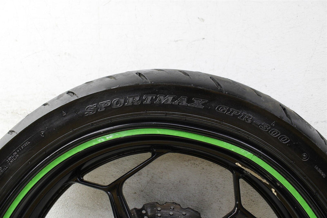 2014 Kawasaki Ninja EX300 BENT Rear Wheel Rim Tire 13-17