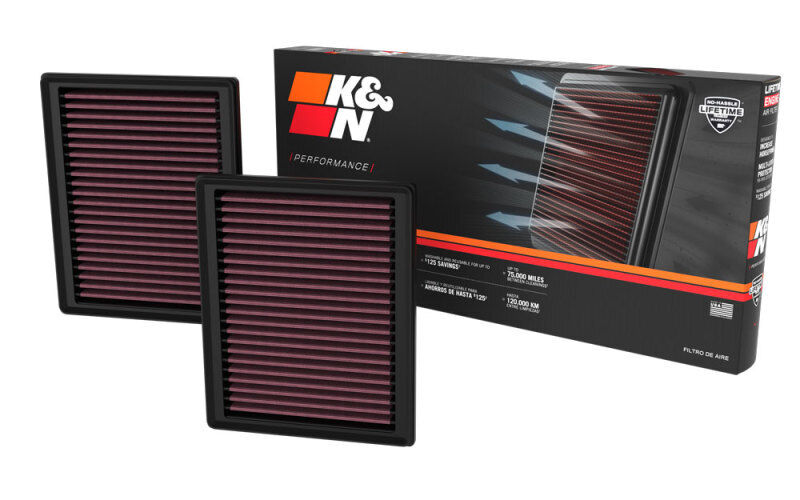 K&N 33-5135 Hi-Flow Air Intake Drop In Filters for 2023-2024 Nissan Z 3.0L V6