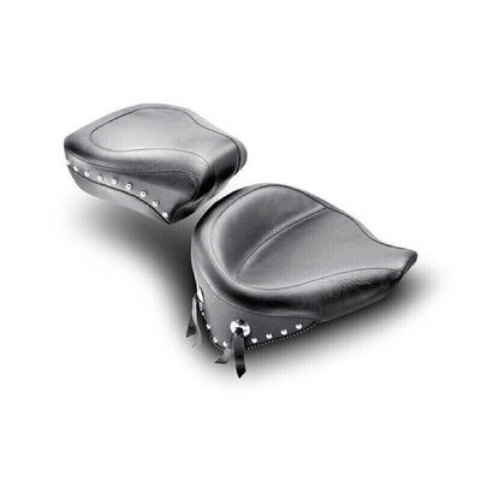 Mustang Motorcycle 76180 Wide Rear Seat - Studded - FLST '08-'17