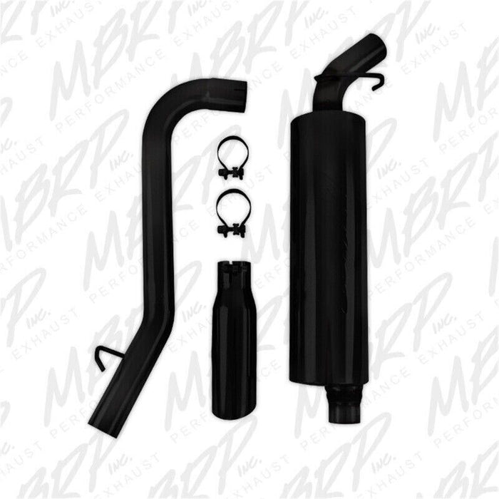 MBRP S5512BLK 2.5" Black Series Exhaust System For Jeep Wrangler TJ