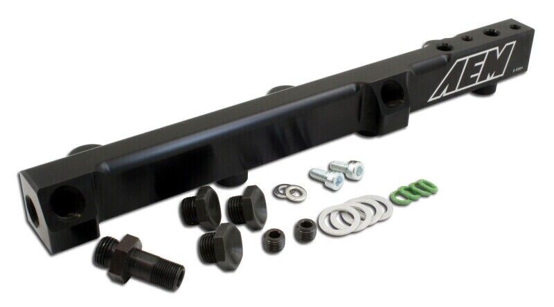 AEM Black Fuel Rail H22 H23 Prelude 92-01 Accord 90-93 F22 25-104BK