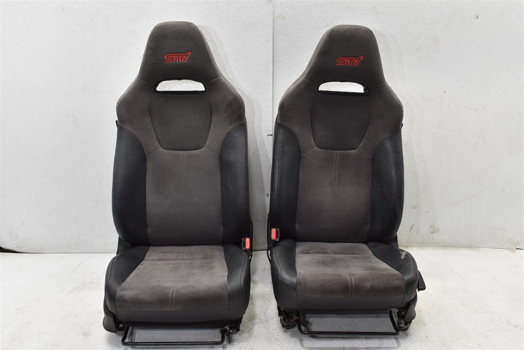 08-14 Subaru Impreza WRX STI Front and Rear Seat Set Seats 2008-2014