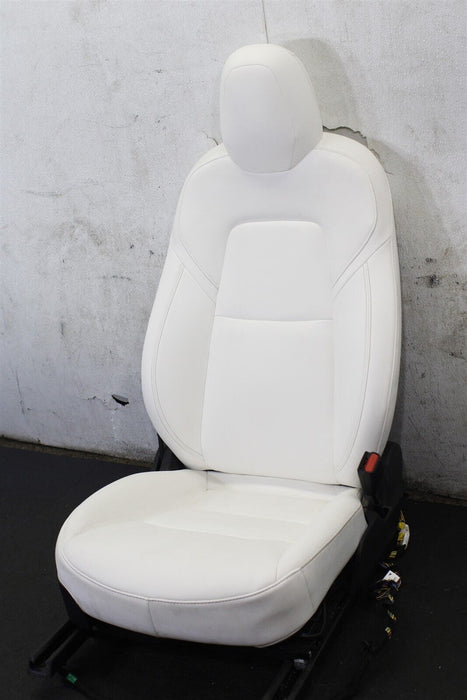 2020 Tesla Model 3 Passenger Front Right Marshmallow White Seat Assembly 17-20