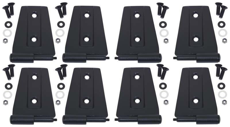 Kentrol Fits 07-18 Jeep Wrangler JK Door Hinge Set 8 Pieces 4 Door - Textured