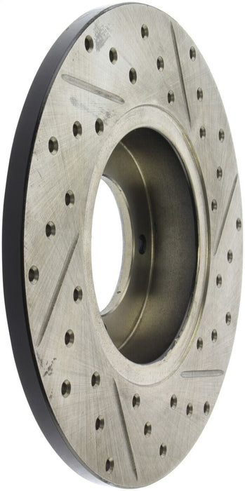 StopTech 127.42004R Sport Cross-Drilled And Slotted Disc Brake Rotor