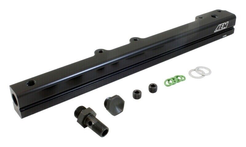 AEM 25-109BK Black Fuel Rail for 96-00 Honda Civic EX 96-97 Del Sol 1.6L VTEC