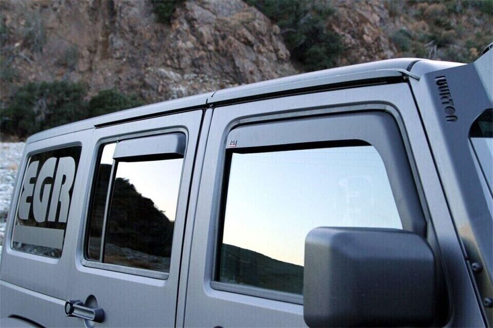 EGR 575155 Side Window Deflector For 2007-2017 Jeep Wrangler JK