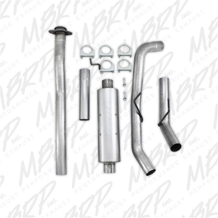 MBRP 3" Aluminized Back Exhaust W Muffler 2011-2014 Ford 5.0L F150 S5230P