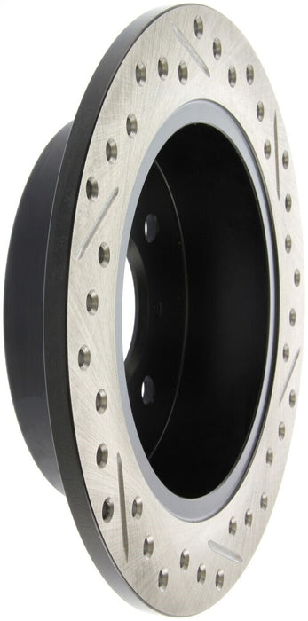 StopTech 127.40017R Sport Cross-Drilled And Slotted Disc Brake Rotor